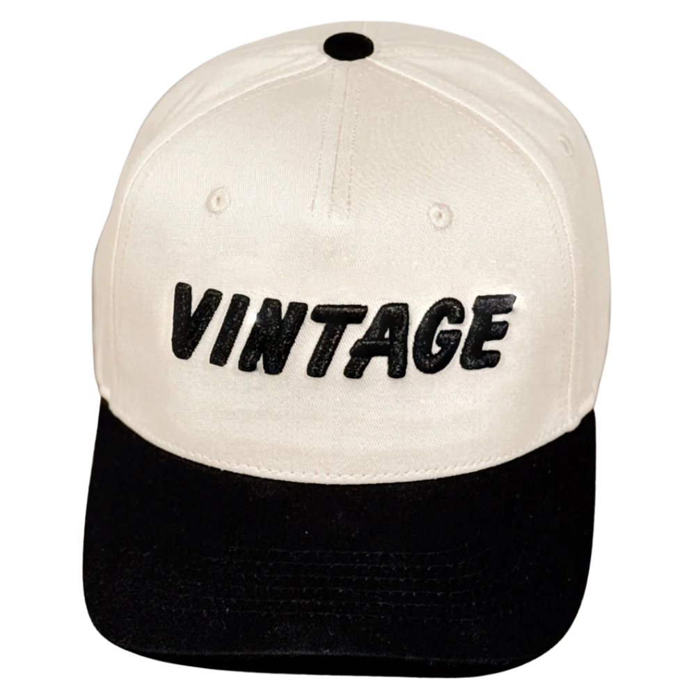 Embroidered Logo Two tone Baseball Caps 5 Panel Gorras White/Black Vintage Styles Curved Brim Adjustable Snapback Closure Unisex 5