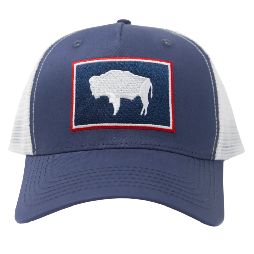 Embroidered Patch R 112FP/Y 6506 Trucker Hat Gorras 5 Panel Navy Blue/White Full Black Breathable Mesh Permacurv Visor Snapback 2