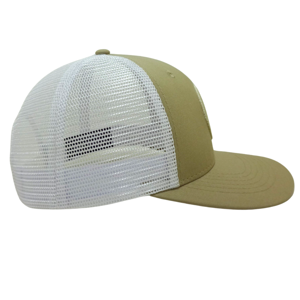 Embroidered Patch Trucker Hat Structured Brim White Mesh Single Breasted Buckle Label on Sweatband Unisex High Quality Wholesale 5