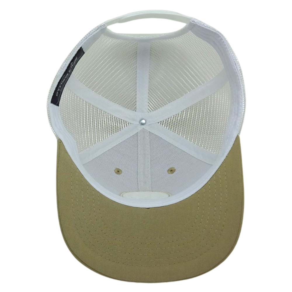 Embroidered Patch Trucker Hat Structured Brim White Mesh Single Breasted Buckle Label on Sweatband Unisex High Quality Wholesale 6