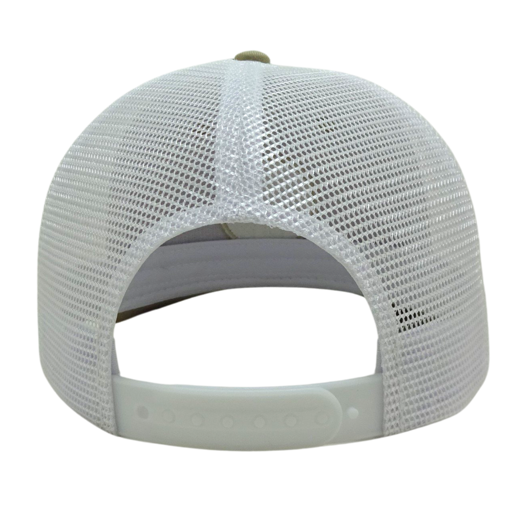 Embroidered Patch Trucker Hat Structured Brim White Mesh Single Breasted Buckle Label on Sweatband Unisex High Quality Wholesale 7