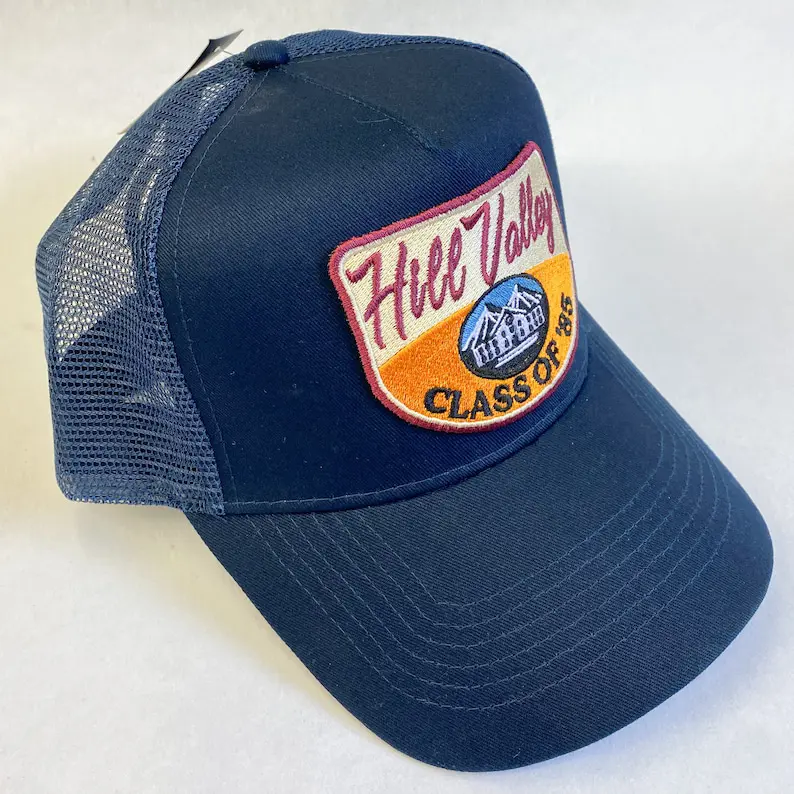 Embroidered Patch Trucker Hat Vintage Style Vietnam Made Cap Adjustable Plain Mesh Back For Hunting Casual Brand Promotion L01 3