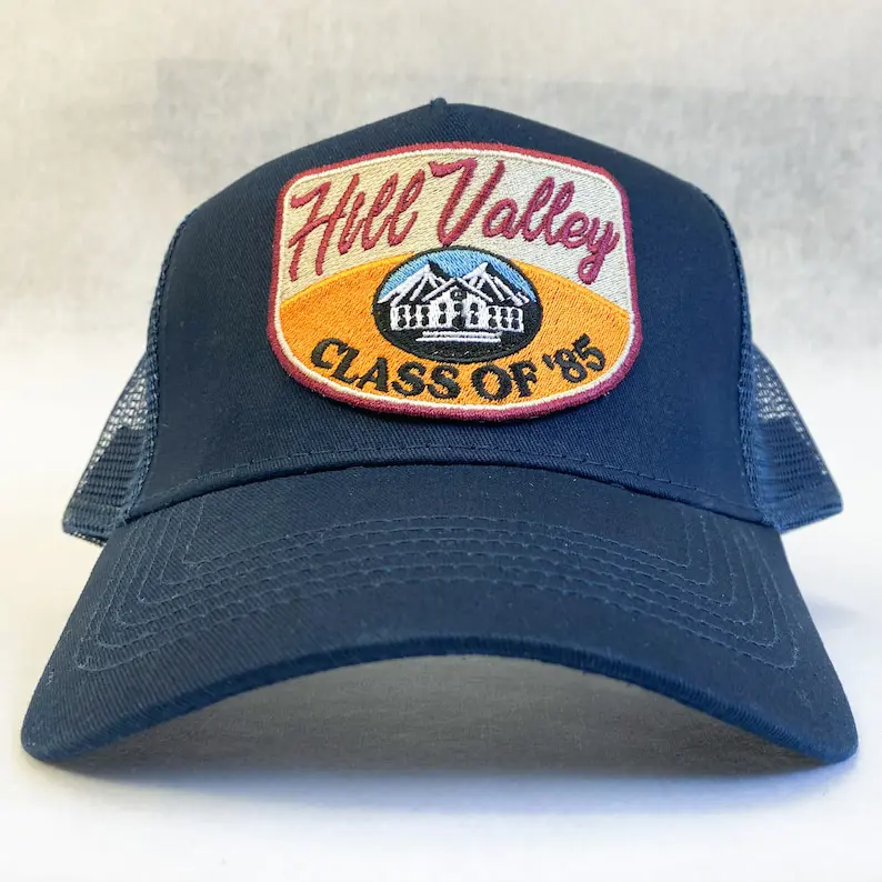 Embroidered Patch Trucker Hat Vintage Style Vietnam Made Cap Adjustable Plain Mesh Back For Hunting Casual Brand Promotion L01 1
