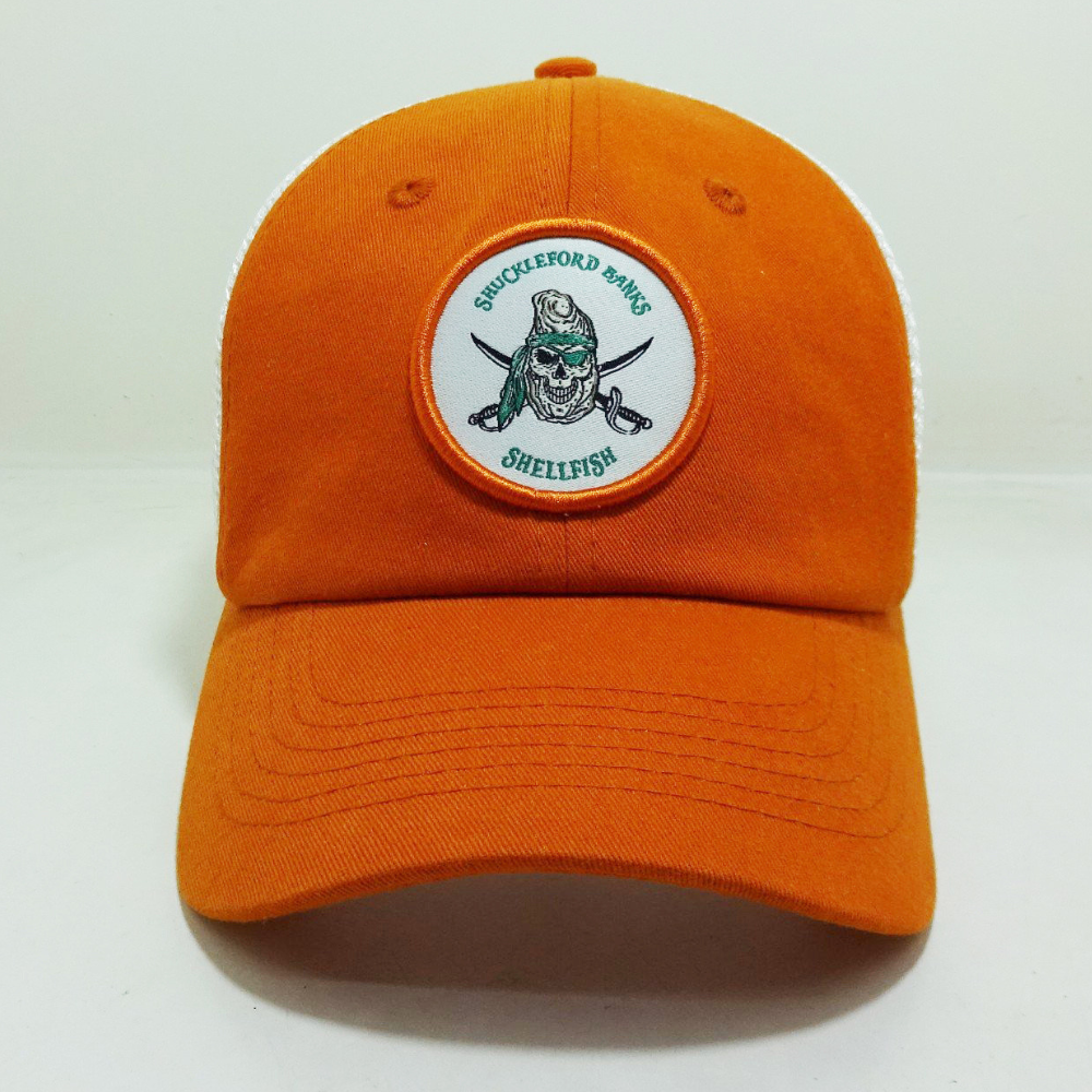 Embroidered Patches Baseball Trucker Hats 6 Panel Red/White Structured Caps Curved Brim Adjustable Snapback Closure Promotions