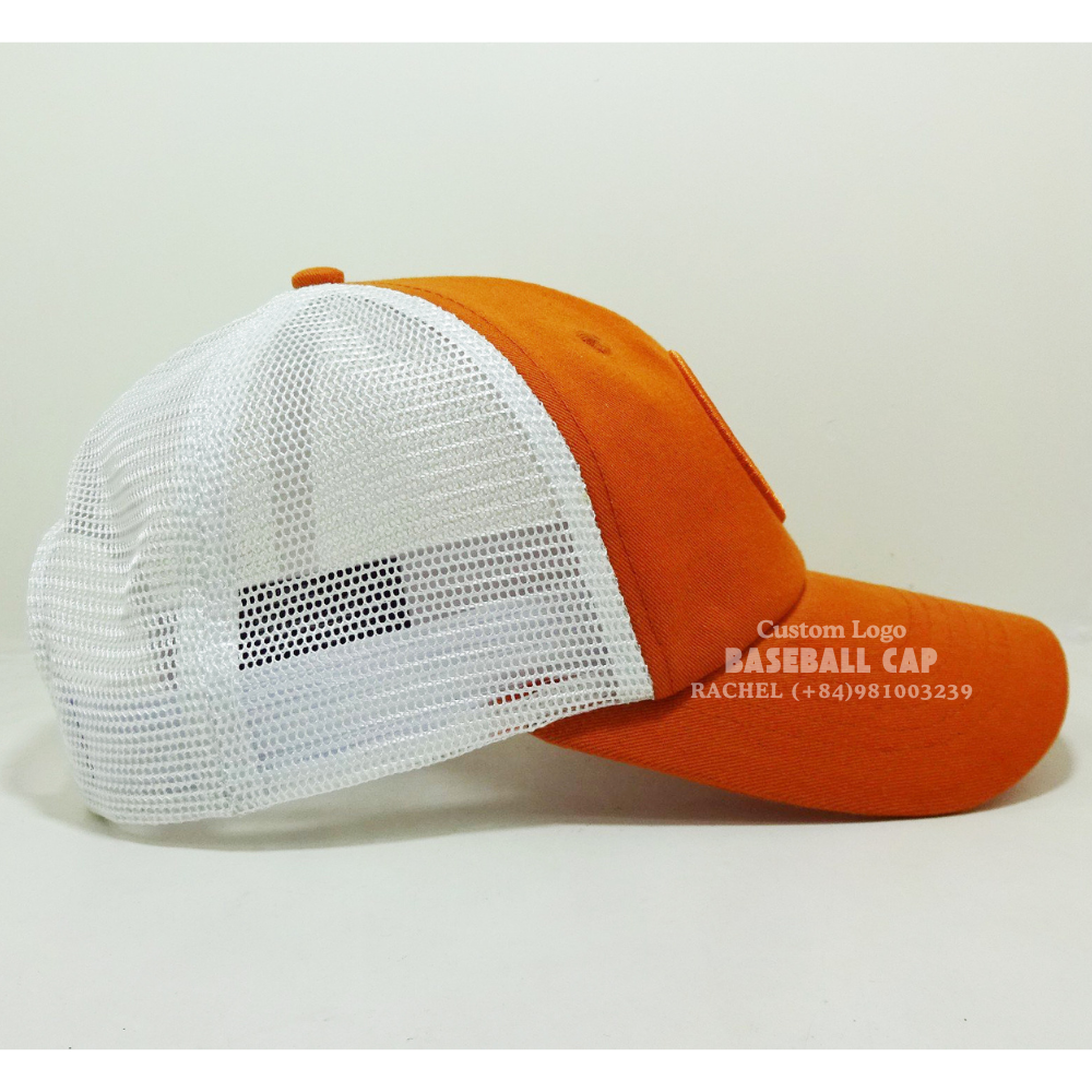 Embroidered Patches Baseball Trucker Hats 6 Panel Red/White Structured Caps Curved Brim Adjustable Snapback Closure Promotions 4