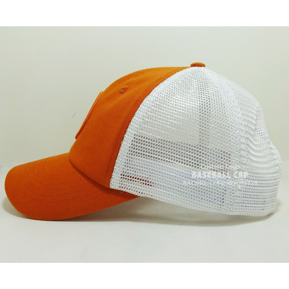 Embroidered Patches Baseball Trucker Hats 6 Panel Red/White Structured Caps Curved Brim Adjustable Snapback Closure Promotions 3