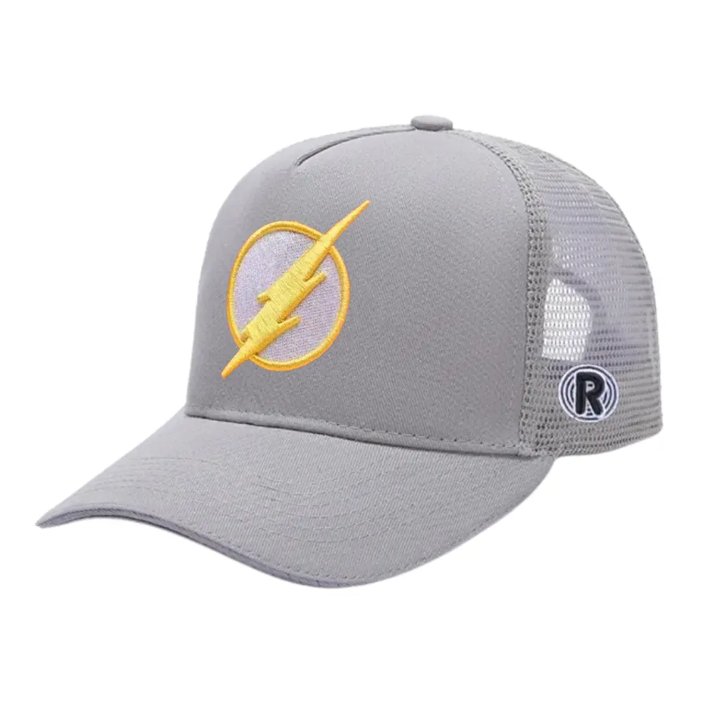 Embroidered Trucker Hat 5 Panel Gorras Custom Pattern on Front and Left Side Breathable Mesh Adjustable Snapback Cap for Outdoor 6
