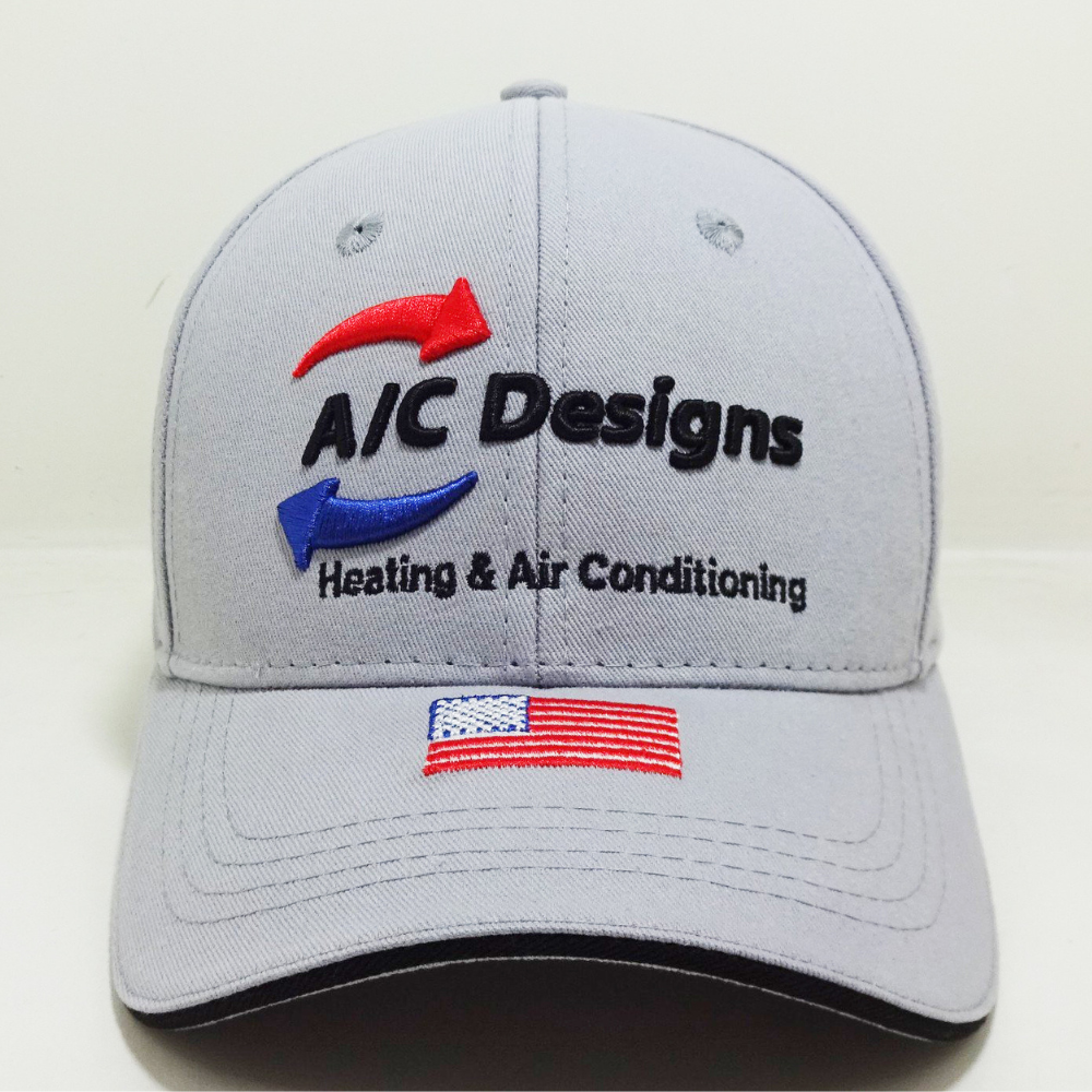 Embroidered Trucker Hats 6 Panel Curved Brim 6 Panel Structured Custom Bill And Sticker Velcro Curved Brim For Brand Promotions