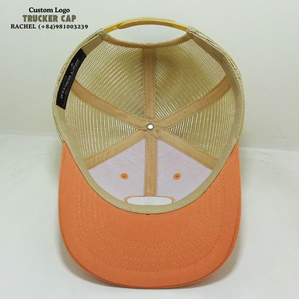 Embroidered/Woven Patches 6 Panel Trucker Hats Structured Caps Slightlty Curved Brim Gorras Breathable Mesh Adjustable Snapback 6