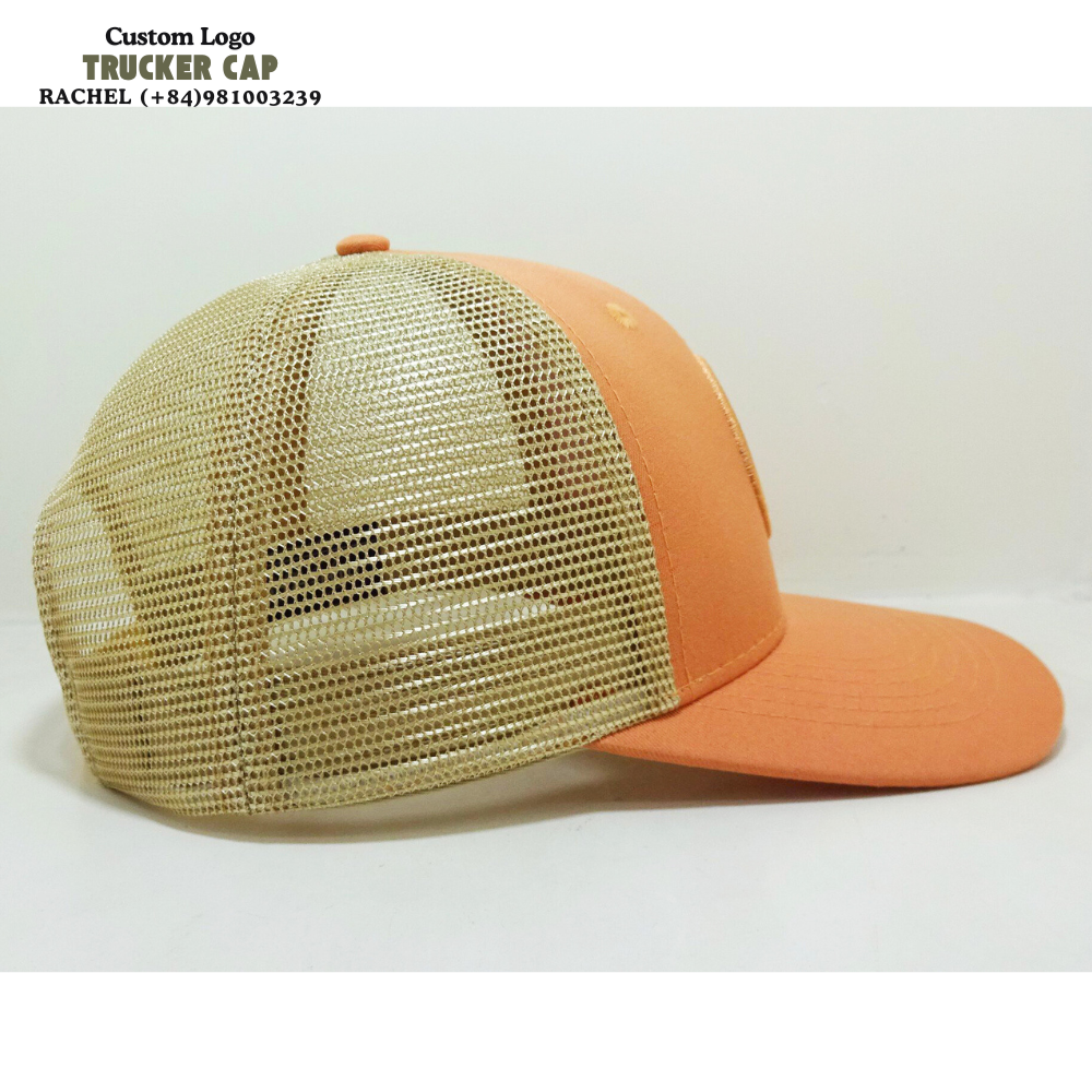 Embroidered/Woven Patches 6 Panel Trucker Hats Structured Caps Slightlty Curved Brim Gorras Breathable Mesh Adjustable Snapback 5