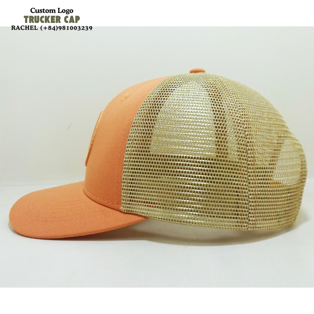 Embroidered/Woven Patches 6 Panel Trucker Hats Structured Caps Slightlty Curved Brim Gorras Breathable Mesh Adjustable Snapback 4