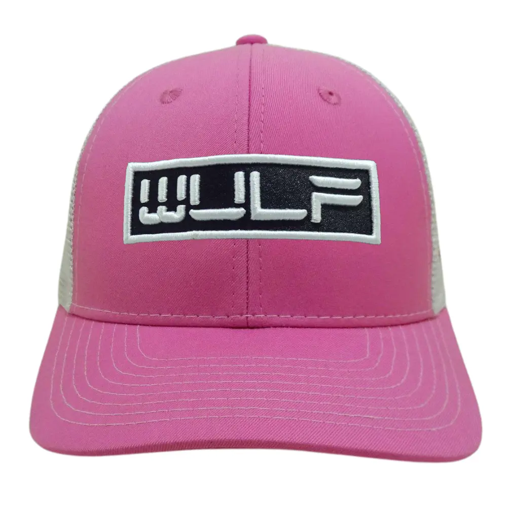 Embroidered/Woven Patches Trucker Hats 6 Panel Structured Caps Logo on Left Side Custom Printed Inner Tapes Label on Sweatband 2