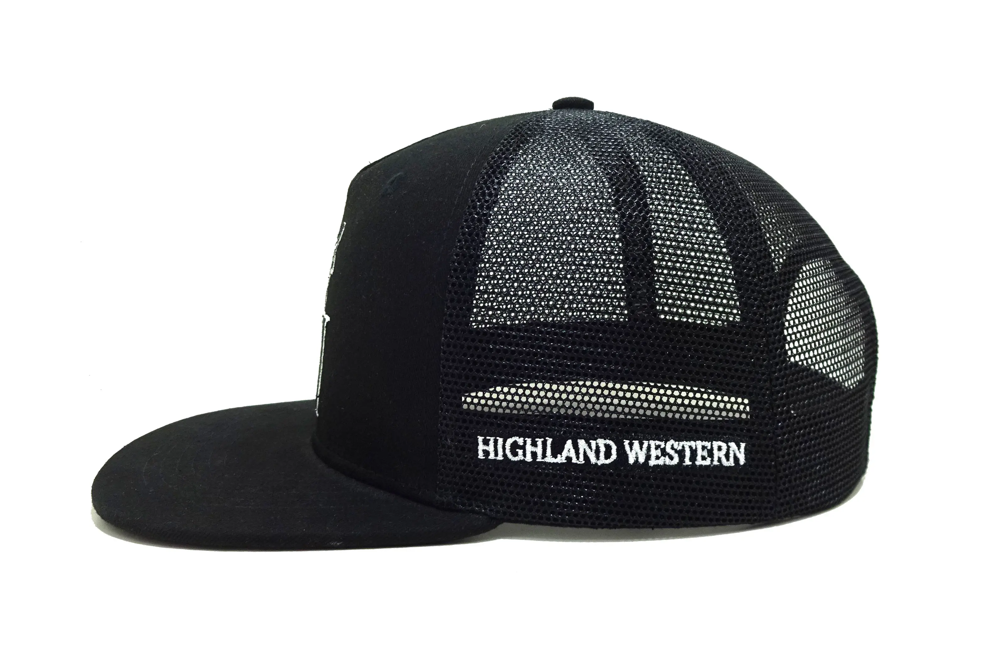 Embroidery Logo 5 Panel Trucker Hat Flat Bill Snapback Caps Vietnam Promotional Brand Hats For Business Support Sample 5