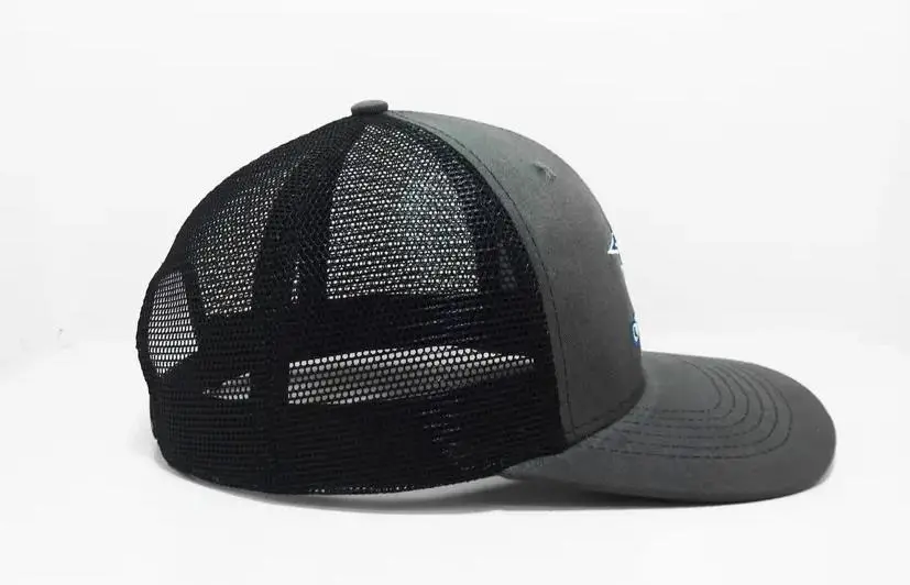 Embroidery Logo 6 Panel Trucker Hat Fishing Snapback Caps Vietnam Promotional Brand Hats for Business Support Sample 2