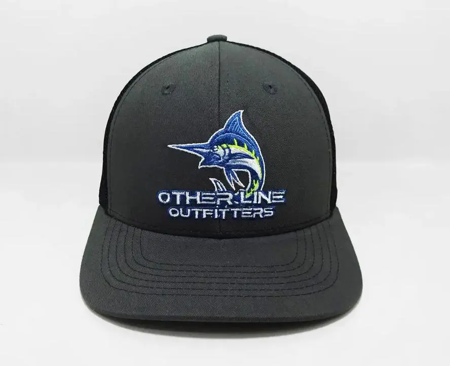 Embroidery Logo 6 Panel Trucker Hat Fishing Snapback Caps Vietnam Promotional Brand Hats for Business Support Sample 3