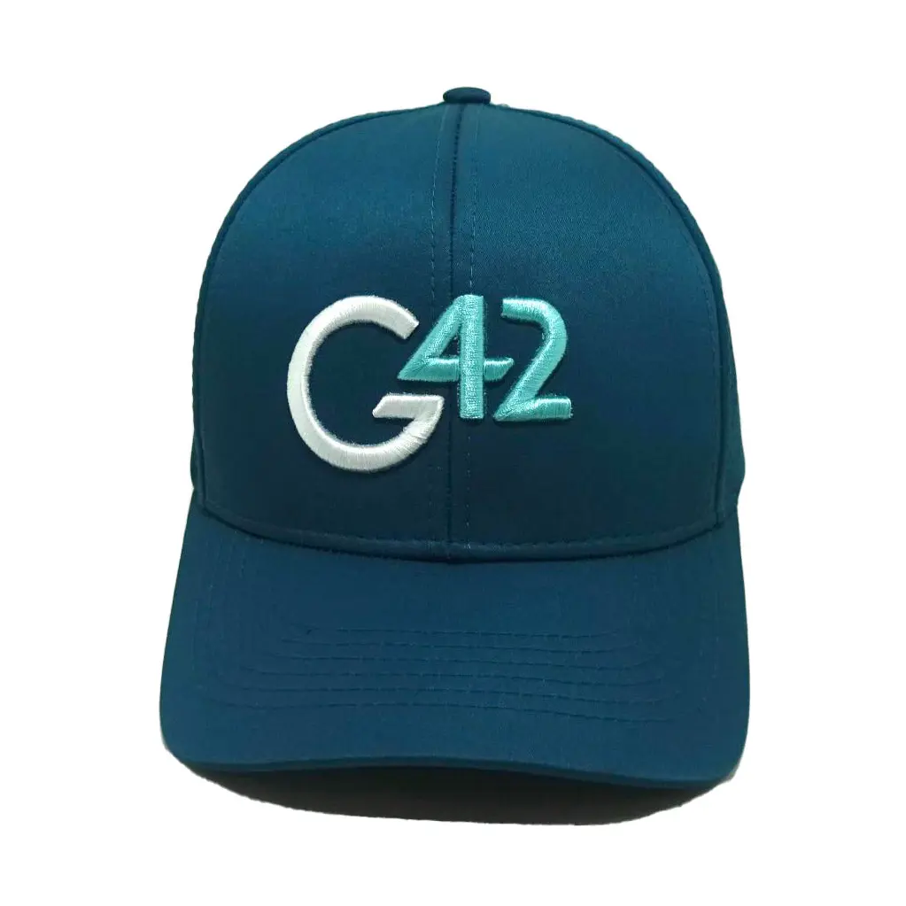 Embroidery Logo Basebaal Hat Polyester Spandex Golf Hats Snapback Caps Laser Cut Holes Curved Brim Cap Vietnam Factory 1