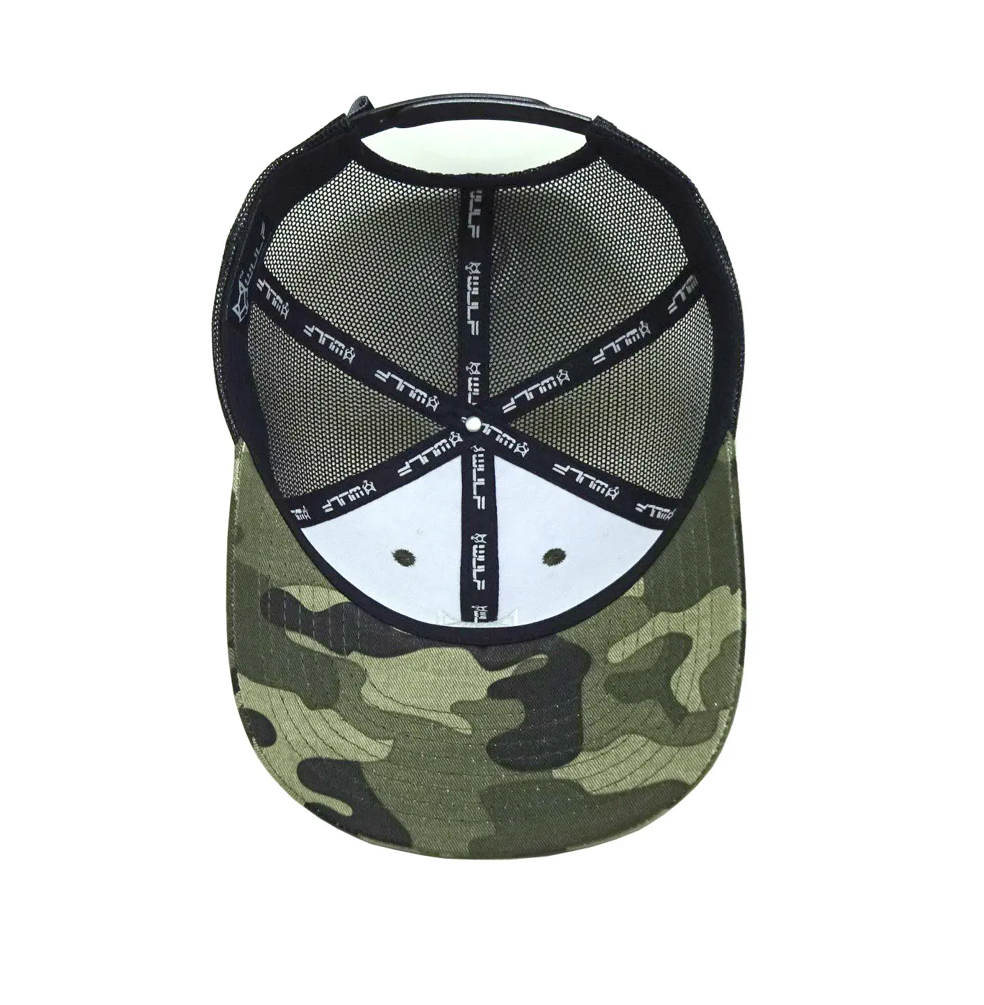 Embroidery Logo Snapback Cap for Man Camo Printing Trucker Hat Vietnam Supplier Hat for Business 4