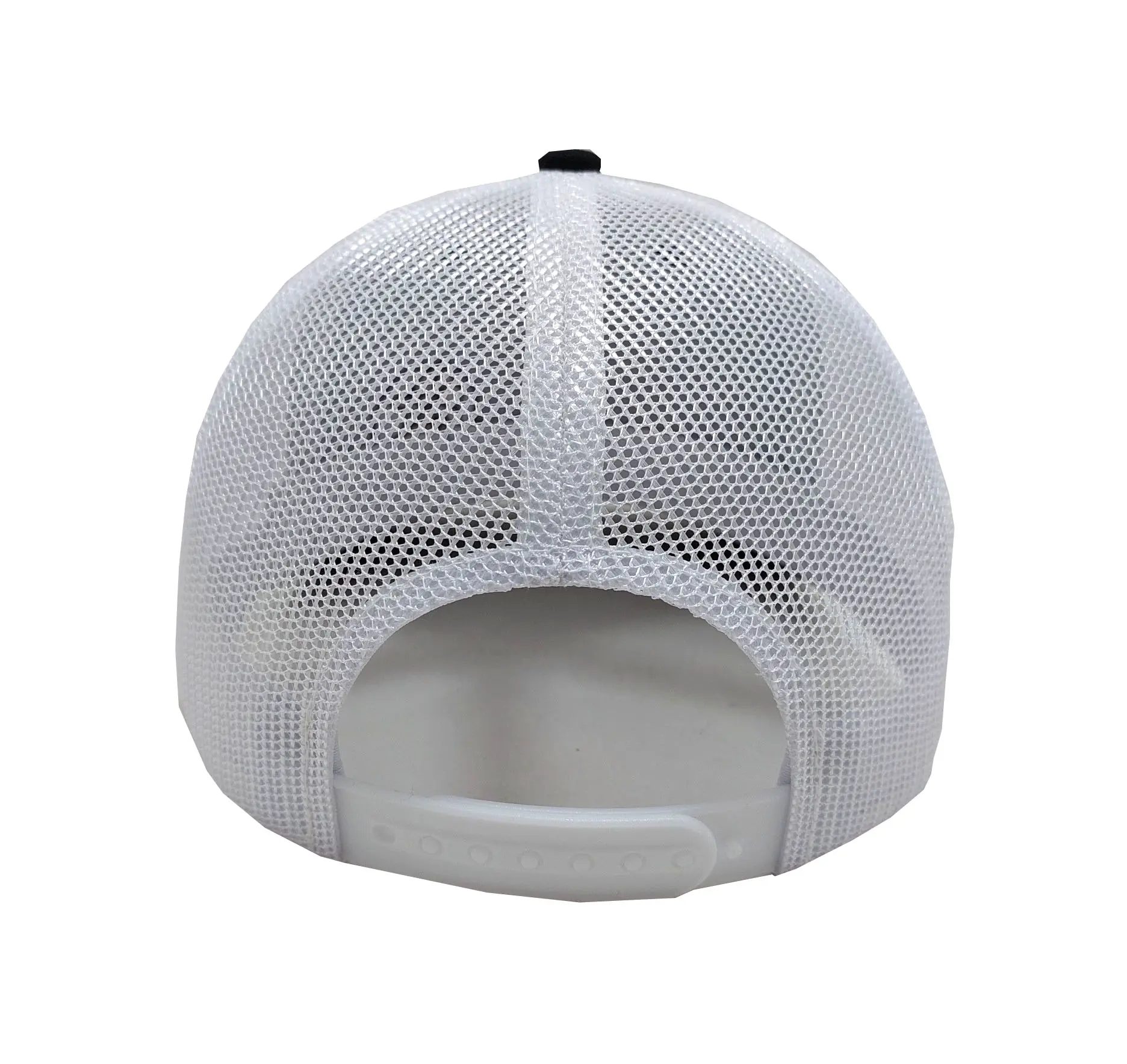 Fashion High Quality 6-Panel 2D Embroidery Curved Brim Black Color Medium Profile Structured Unisex Trucker Hat 6