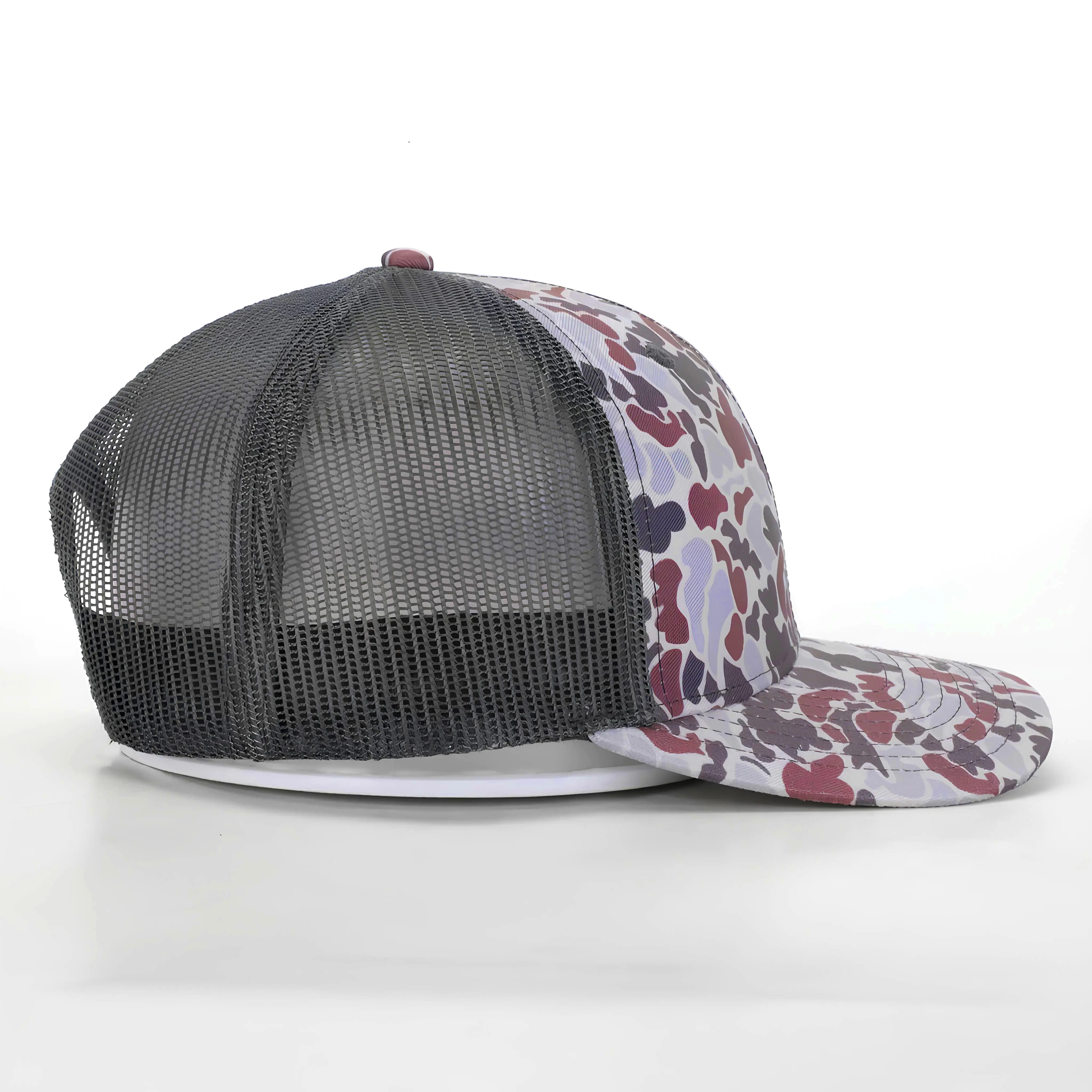 Fashion Hiphop High Quality Ducks Camo Trucker Hat 6 Panel Custom Logo Adjustable Sports Cap for Adults Snapback Cap 4
