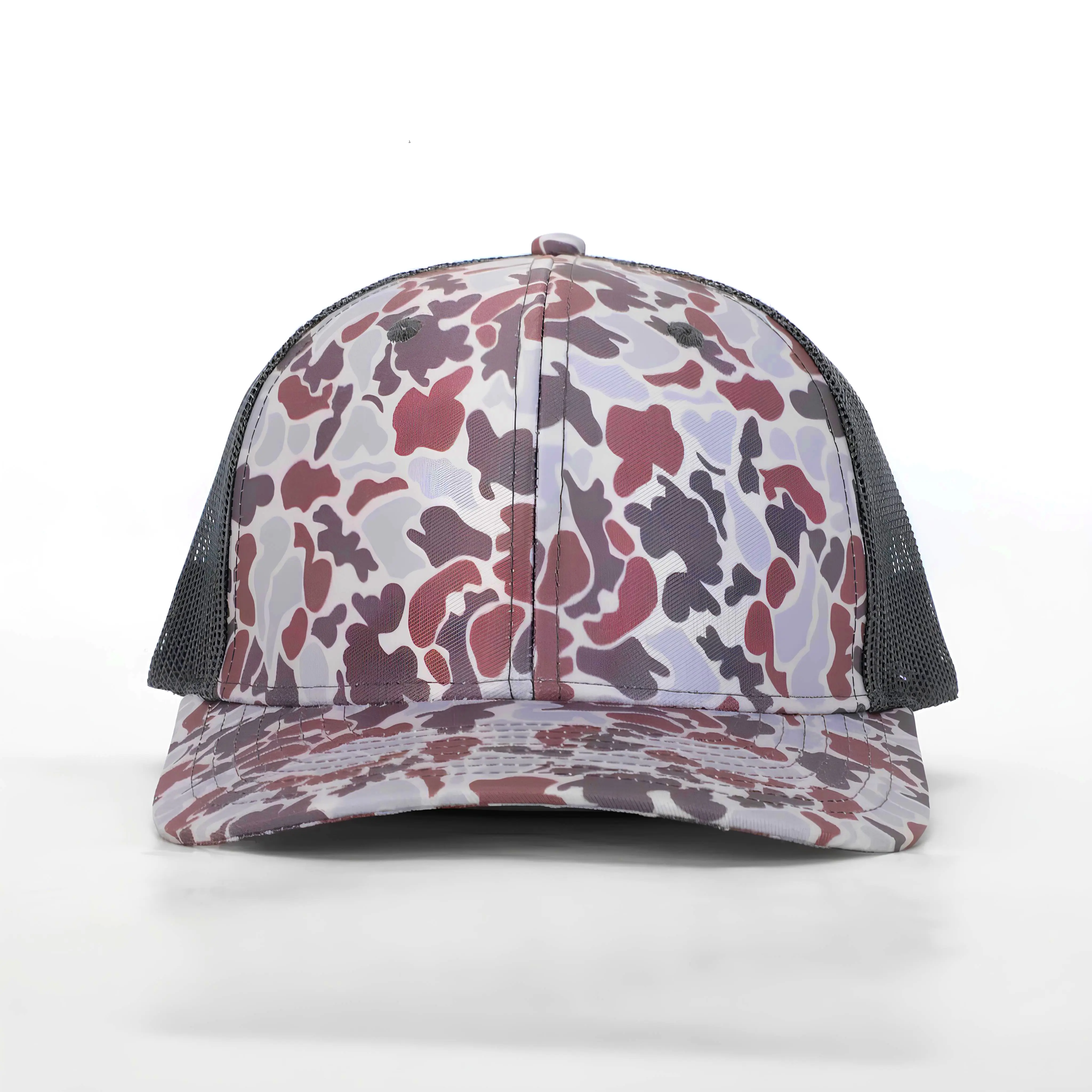 Fashion Hiphop High Quality Ducks Camo Trucker Hat 6 Panel Custom Logo Adjustable Sports Cap for Adults Snapback Cap 1