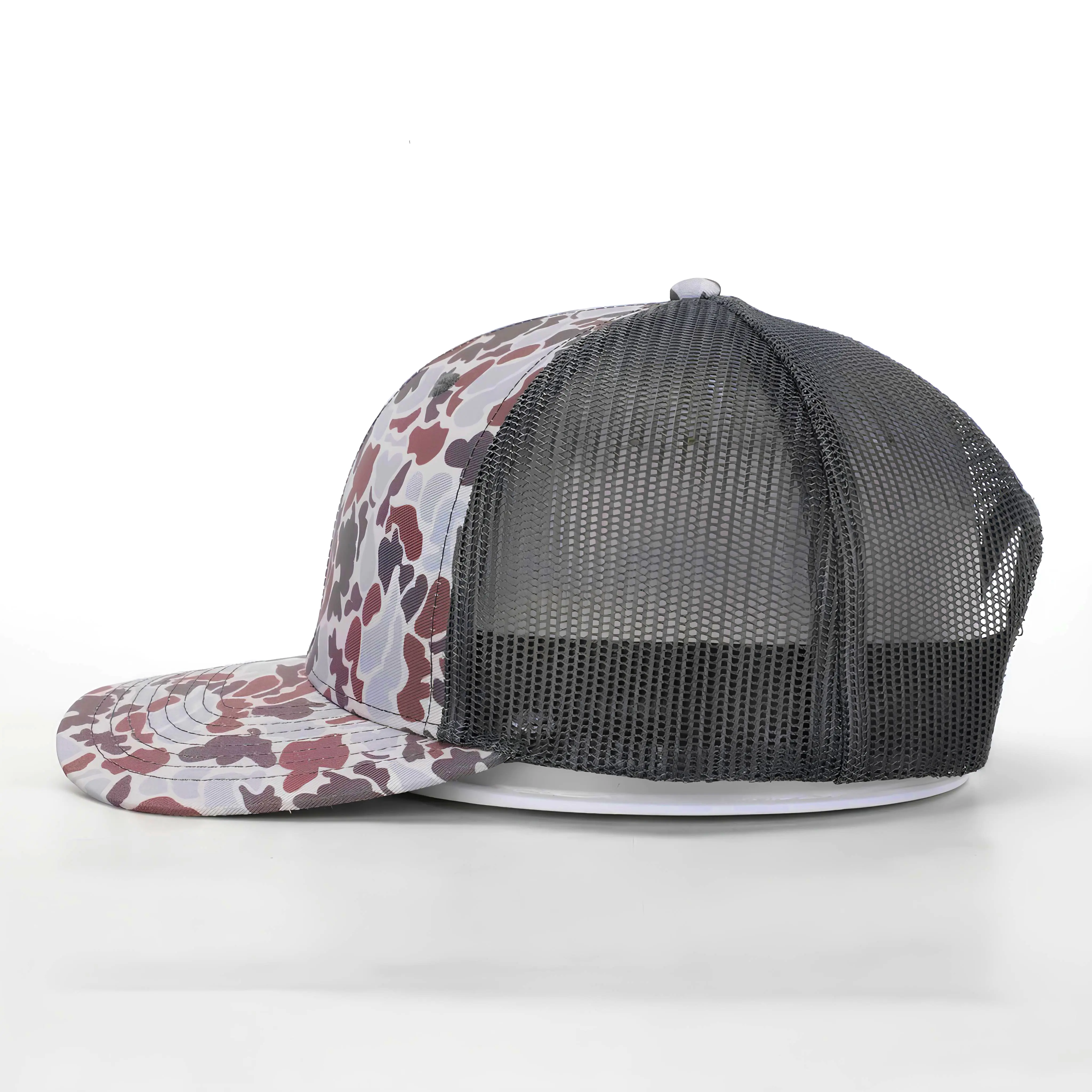 Fashion Hiphop High Quality Ducks Camo Trucker Hat 6 Panel Custom Logo Adjustable Sports Cap for Adults Snapback Cap 3