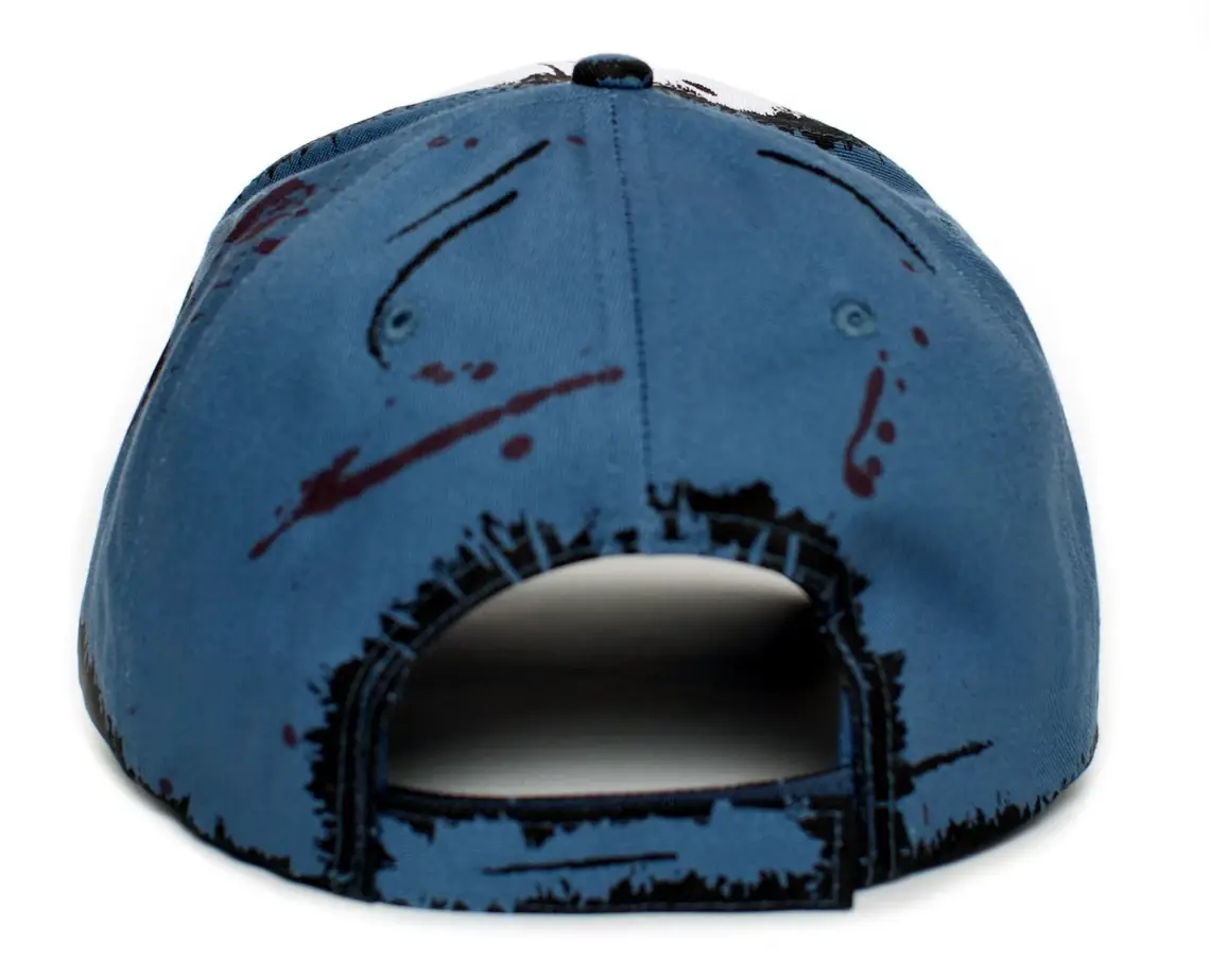 Fashion Style 6-Panel Curved Brim High Quality Blue Color Low Profile 65% Cotton and 35% Polyester Fabric Unisex Baseball Cap 4