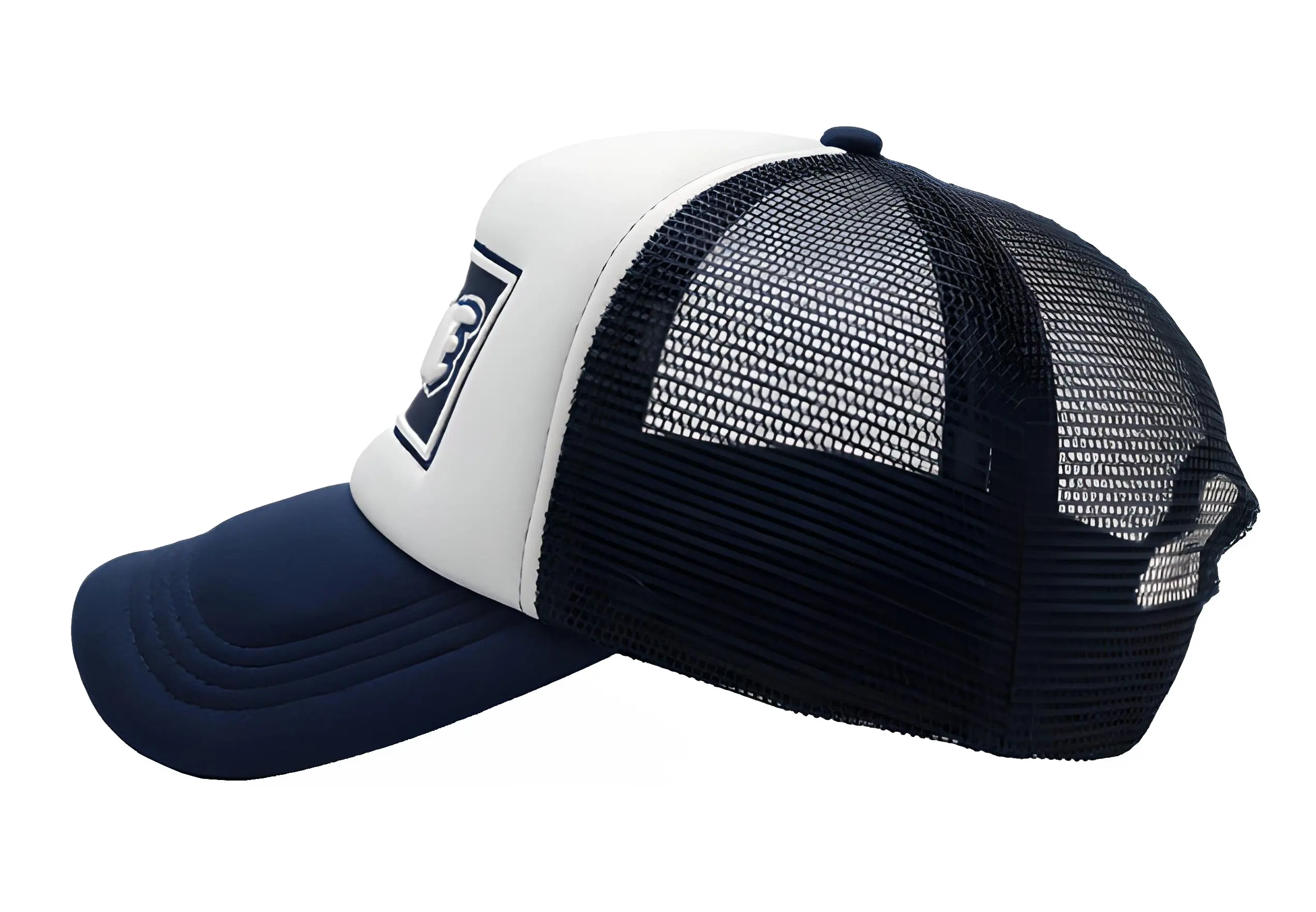 Fashion Vintage High Quality Foam Trucker Hat with Custom Logo Wholesale Promotional Sports Cap 2 Tone Adjustable Trucker Hat 4