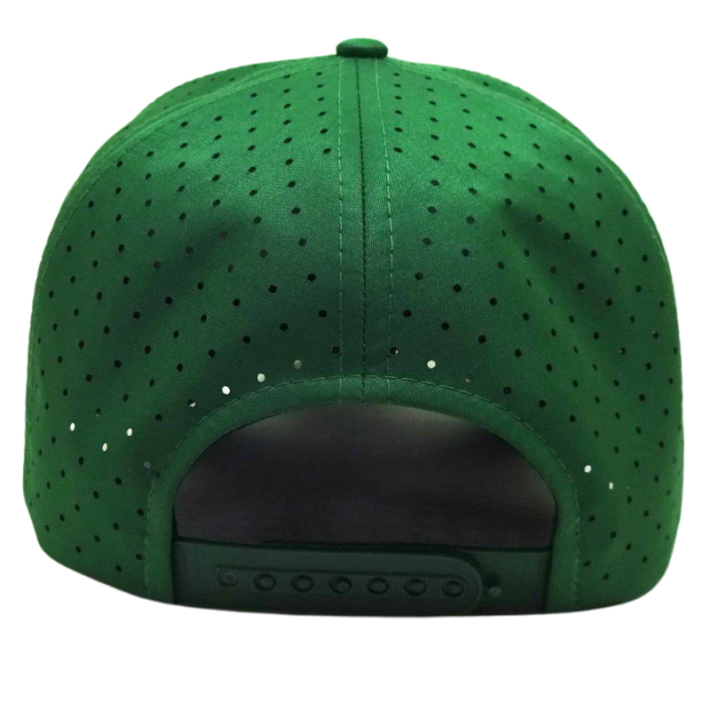 Fashionable Custom Embroidery Logo Caps High Quality Structured Rope Laser Cut Hats Plastic Closure Vietnam OEM Factory L01 5