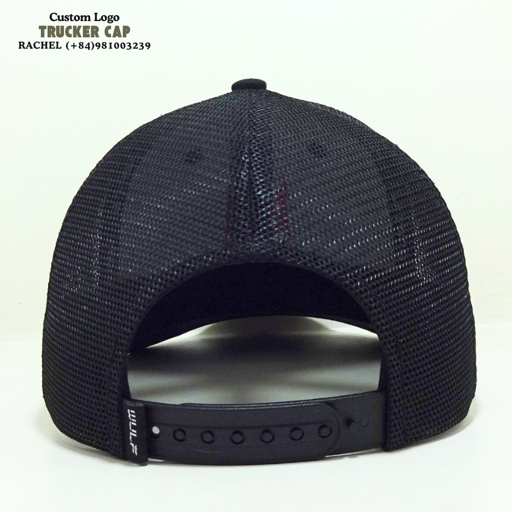 Flat/3D Embroidered Logo Trucker Hats 6 Panel Gorras Structured Caps Custom Printed Inner Tapes Closure Tag Adjustable Snapback 7
