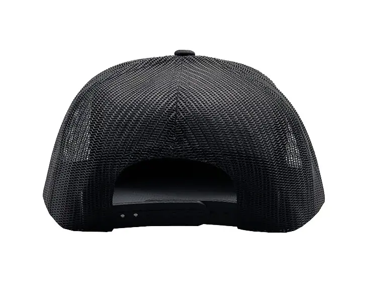Flat Brim 5 Panels Sports Cap Wholesale Products Woven Patch Logo Structured Adjustable High Quality Medium Profile Trucker Hat 6