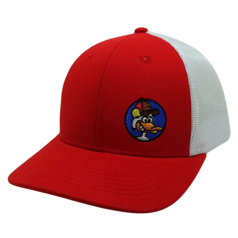 Flat Brim Trucker Hat Cartoon Character Embroidered Logo Vietnam Made 6 Panel Mesh Back Caps Gorras For Animal Lovers Casual L01 3