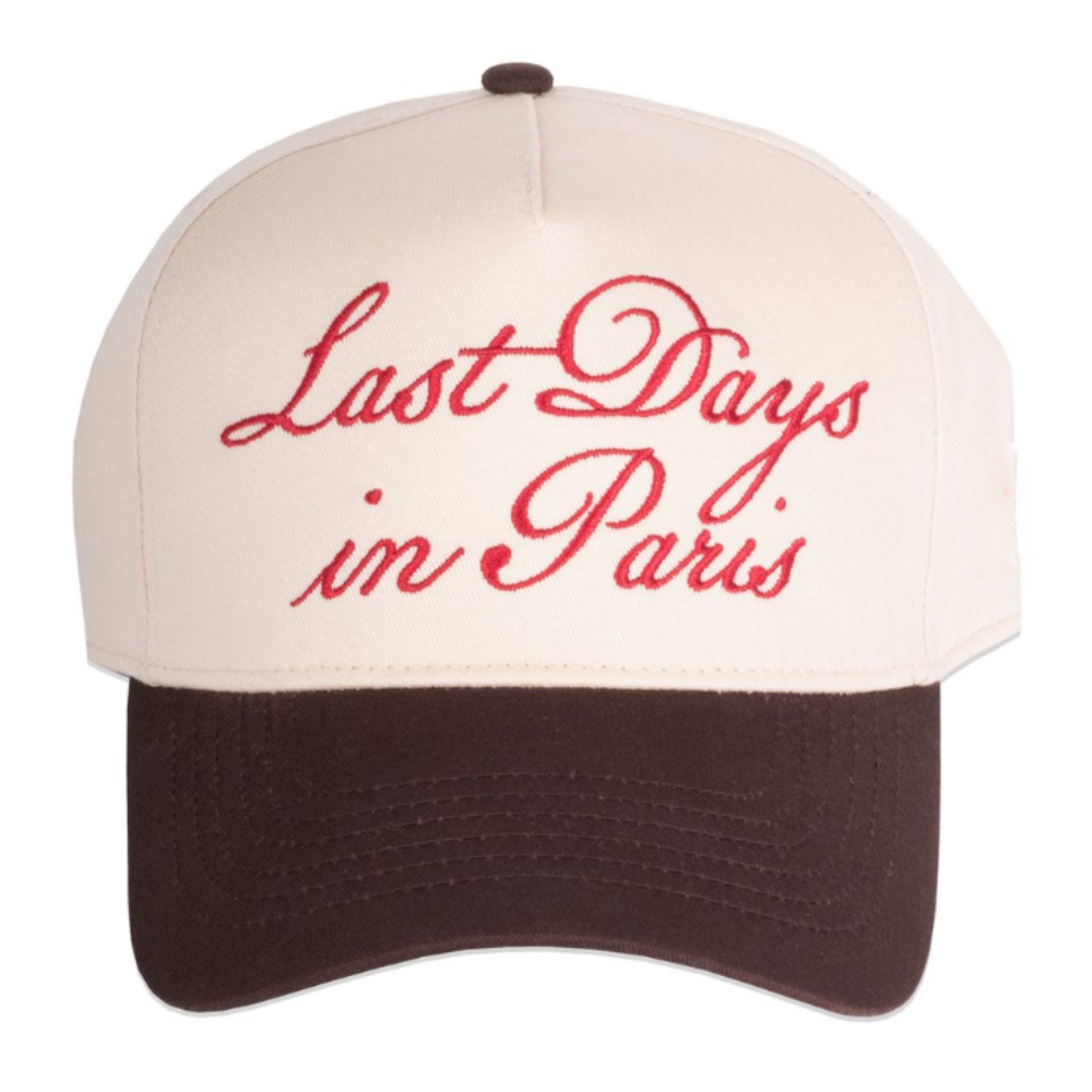 Flat Embroidery Quote Two Tone Baseball Cap 5 Panel Gorras Caps Customized Color Curved Brim Plastic Snapback Closure Wholesale