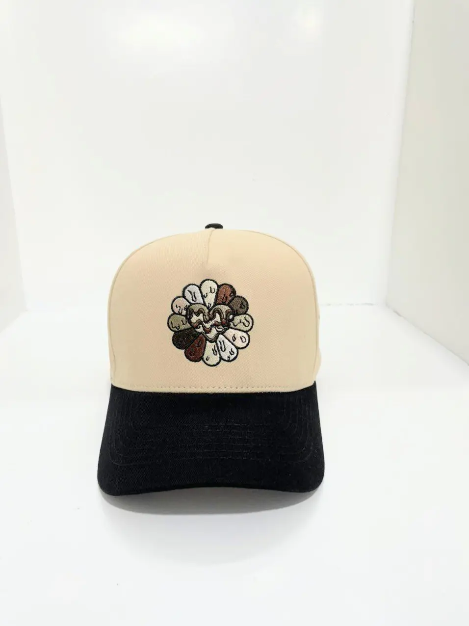 Floral Multi Color Thread Embroidery Logo 5 Panels F21 Baseball Caps One Size Fit All Curvel Brim Sport Men Headwear 3