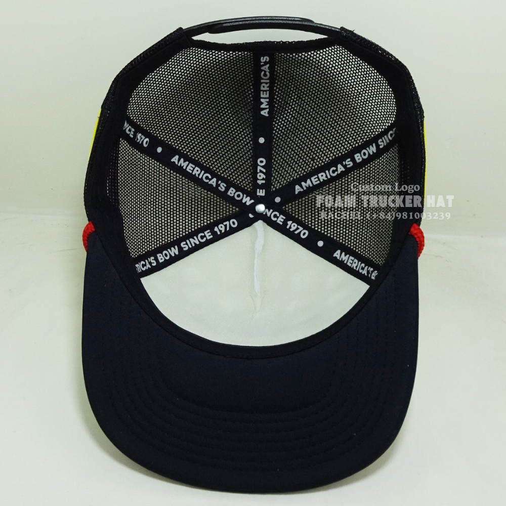 Foam Mesh Hats 5 Panel Gorras High Quality Cotton Printed Logo With Ropes Flat Brim Private Inner Tapes Side Stripe Vietnam OEM 6