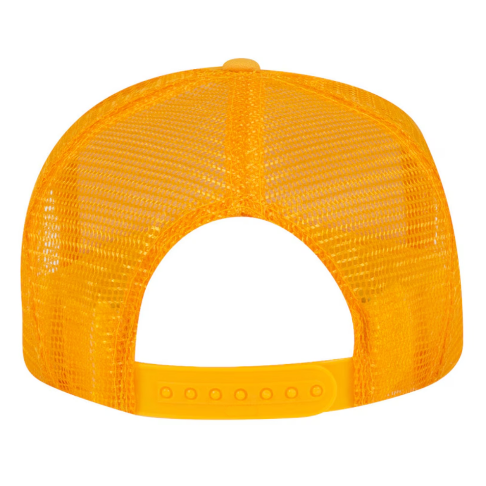 Foam Trucker Hat 5 Panel Gorras Rope Hats Caps Printed Logo Pattern Snapback Plastic Single Row Buckle Beige for All Ages Unisex 6