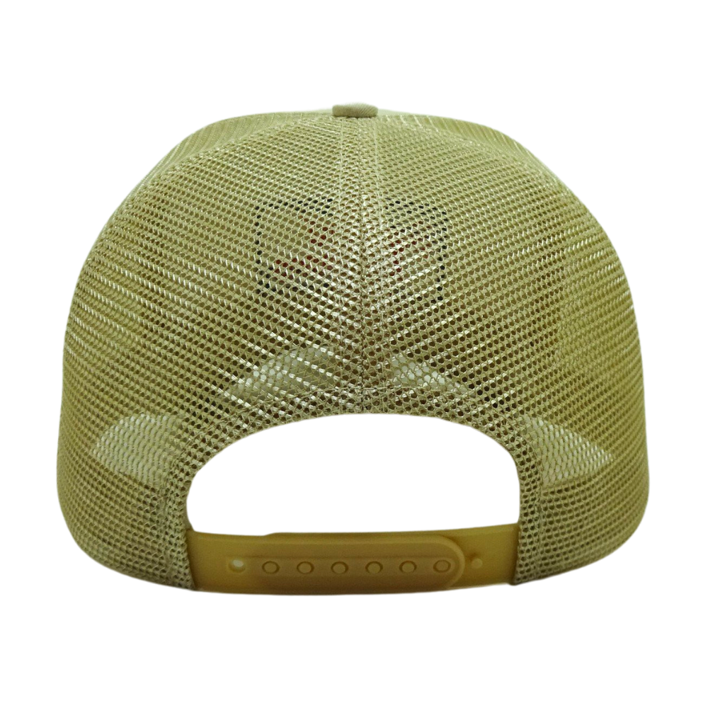 Foam Trucker Hats Chains Embroidered Logo With Rope on Brim 5 Panel Curved Brim Gorras Color Plastic Single Row Buckle Snapback 4