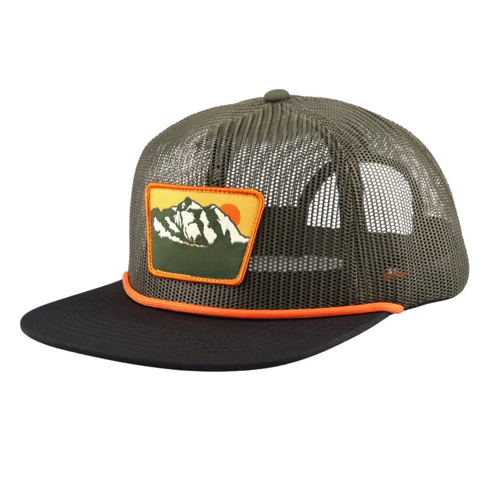 Full Mesh Trucker Hats 6 Panel Gorras Embroidered Logo Patches/Printed Rope Hat Flat Brim Plastic Snapback Closure Adjustable 3