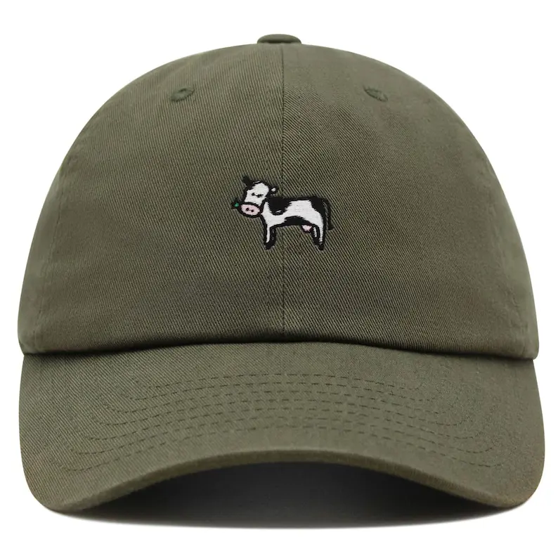 Funny Cow Embroidery Baseball Cap Vietnam Made 6 Panel Hat Custom Logo Gorras For Animal Lovers Unisex Casual Farmer Style L01 5