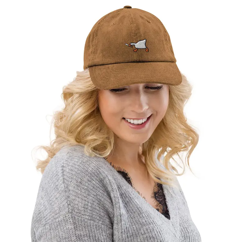 Funny Goose Custom Logo Vietnam Baseball Caps Corduroy Dad Hat Gorras For Men Women Outdoor Casual Animal Lovers Promotion L01 5