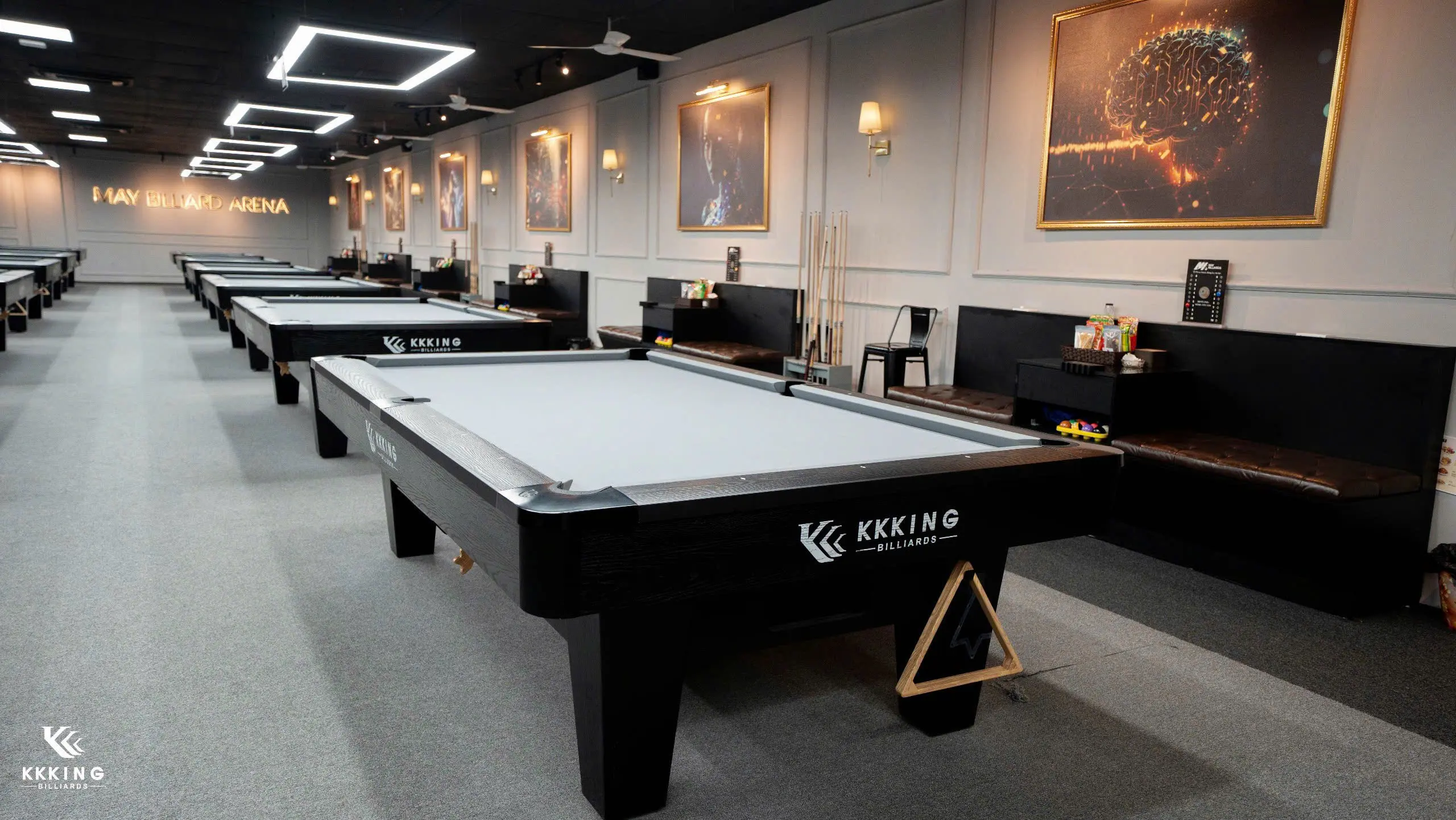 Game Club Pool Table Premium Slate and Custom Logo Option, Made in Vietnam 6