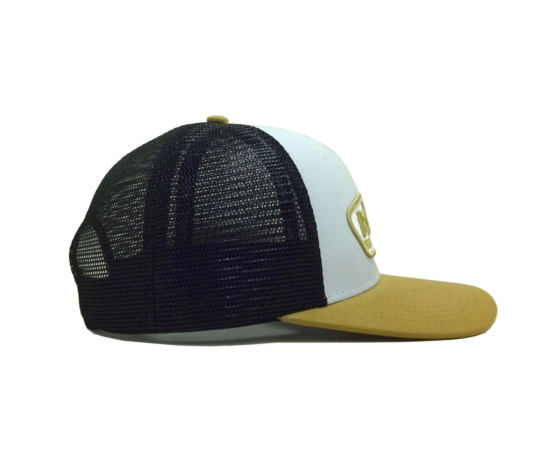 Gold Embroidery Logo Trucker Hats Custom Snapback Caps Hat Custom Woven Patch Vietnam Promotional Hat Snapback Cap 3
