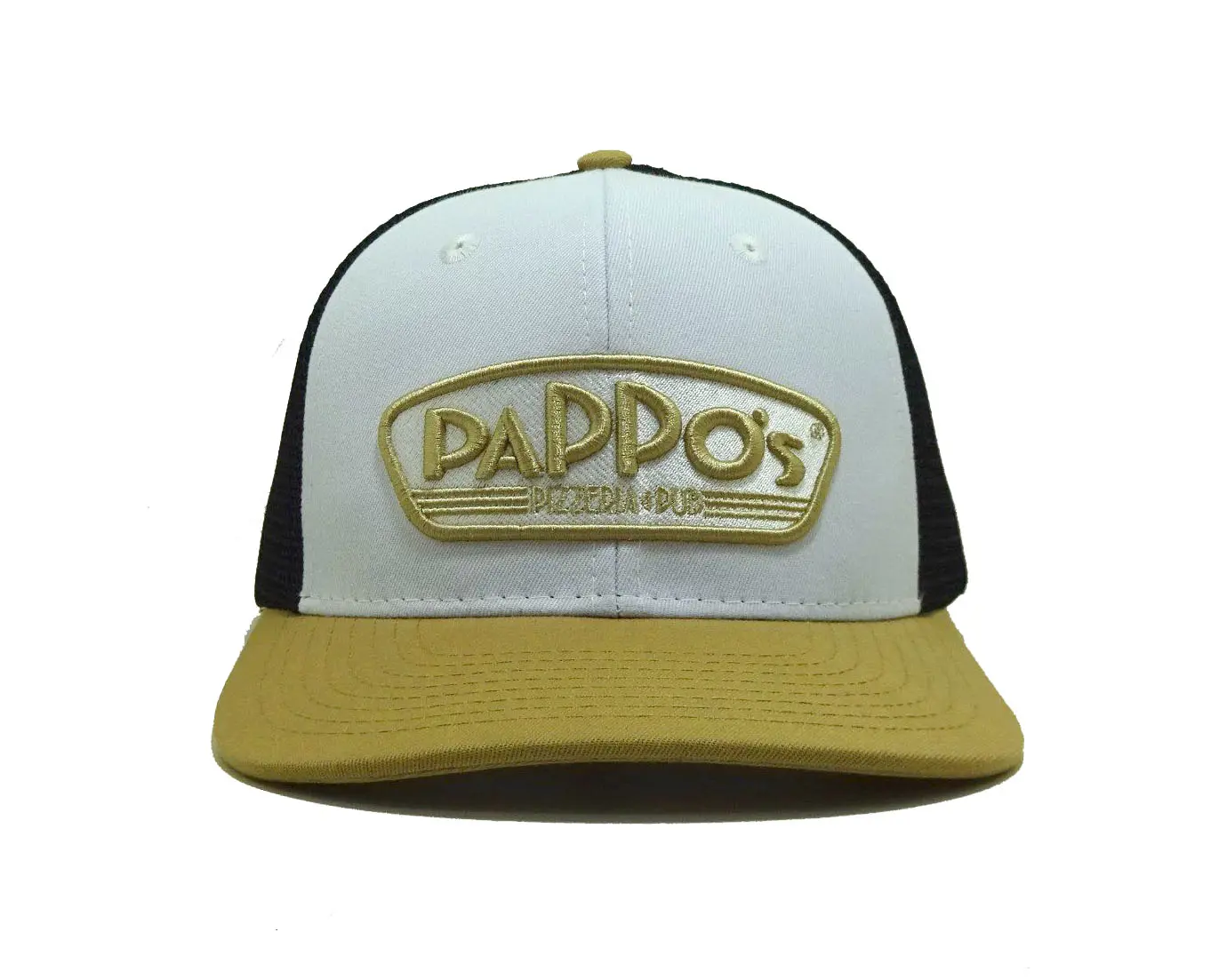 Gold Embroidery Logo Trucker Hats Custom Snapback Caps Hat Custom Woven Patch Vietnam Promotional Hat Snapback Cap 1