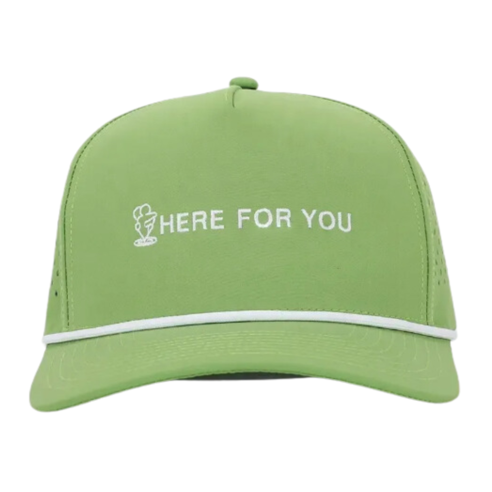Golf Hat Laser Cut Hole Perforated Waterproof Trucker Hats 5 Panel With Rope Caps Contrast Color Structured Embroidered Logo OEM 2