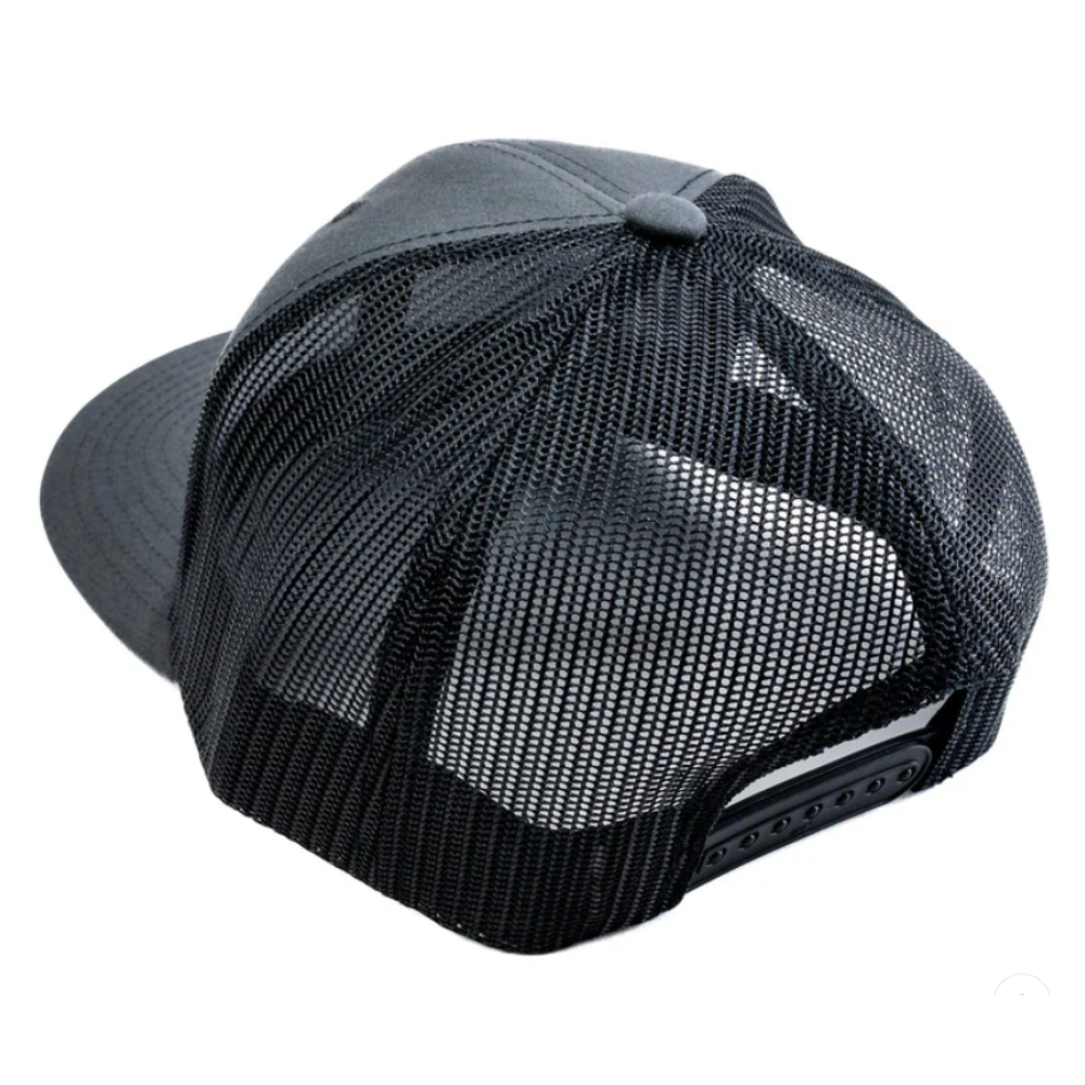 Gorras 6 Panel R 112 Trucker Hat Structured Cap Leather Logo Patch On Front Side Contrast Stitching Line Snapback Closure Unisex 4
