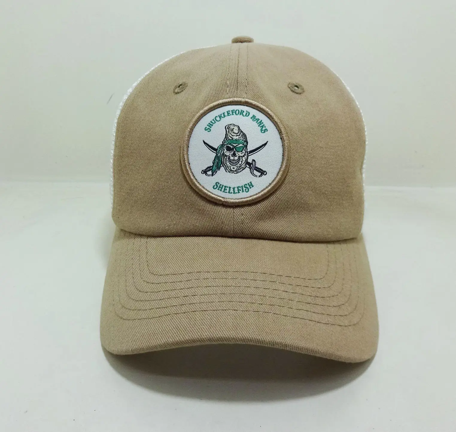 Gorras  6 Panel Unstructured Trucker Hats Woven Patch Logo Women and Men Sport Caps in Vietnam 5