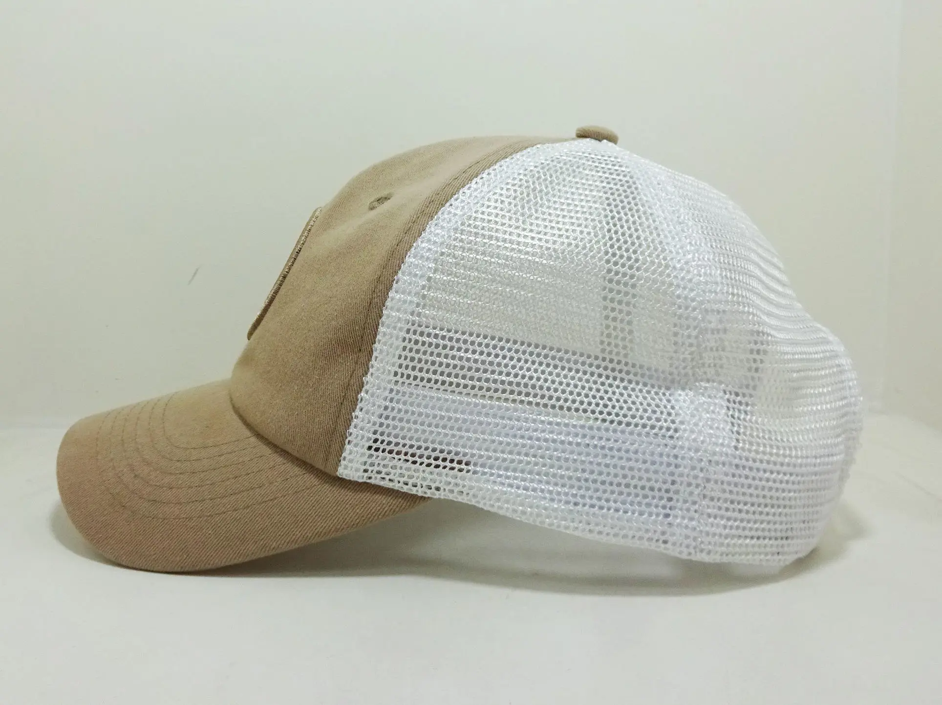 Gorras  6 Panel Unstructured Trucker Hats Woven Patch Logo Women and Men Sport Caps in Vietnam 2