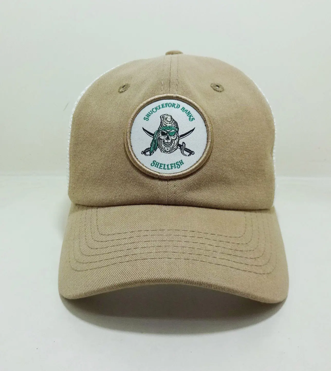 Gorras  6 Panel Unstructured Trucker Hats Woven Patch Logo Women and Men Sport Caps in Vietnam 1