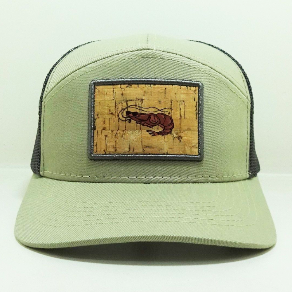 Gorras 7 Panel Trucker Hats Leather Patches Structured Caps Light Green/Black Label On Sweatband Adjustable Snapback Closure OEM 1