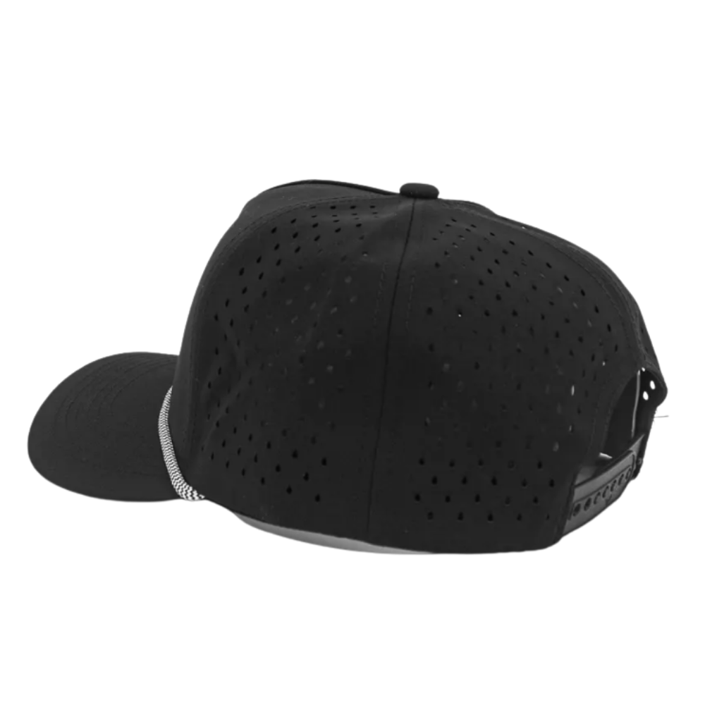 Gorras Laser Cut Hole Perforated Waterproof Printed/Embroidered Logo On Front Rope Hat Caps Snapback Closure Curved Brim Unisex 7