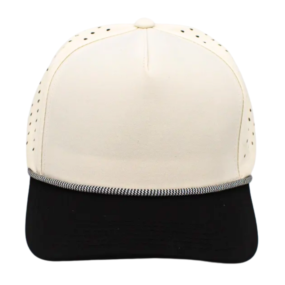 Gorras Laser Cut Hole Perforated Waterproof Printed/Embroidered Logo On Front Rope Hat Caps Snapback Closure Curved Brim Unisex 3